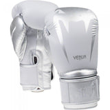 VENUM GIANT MUAY THAI BOXING GLOVES VELCRO 12 OZ Grey Silver