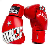 YOKKAO LETTERING MUAY THAI BOXING GLOVES 8-16 oz Red