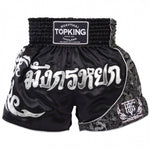 Top king TKTBS-088 Muay Thai Boxing Shorts M Black Silver