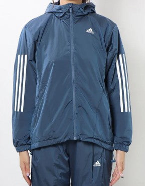 Clearance Adidas Women's 24/7 Loose Fit Windbreaker Size S-L Blue