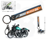 Miniature Motorbikes Motorcycle Pull-Back Toys Keychain Gifts Vary Colours