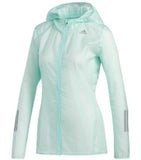Clearance Adidas Women's Response Translucen Running Jacket Size M Light Blue