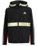Clearance Adidas Junior Windbreaker Jacket Size 120-160 Black