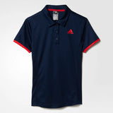 Adidas Women Tennis Court Polo Shirt Navy Red Size XS-S