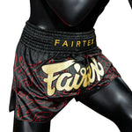 Fairtex "Lava" MUAY THAI BOXING Shorts XS-XXL Black BS1920