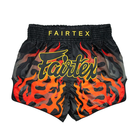 Fairtex "Volcano" MUAY THAI BOXING Shorts XS-XXL Black BS1921