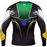 VENUM-2034 HERO MMA Muay Thai Boxing Rashguard Compression T-shirt LONG SLEEVES XS-XXL Black Yellow Green