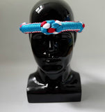 Set of Muay Thai Boran Boxing Pra Jiad Armbands / Mongkhon Headband Size Free Red Blue White