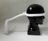 Set of Muay Thai Boran Boxing Pra Jiad Armbands / Mongkhon Headband Size Free White