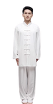 Traditional Martial Art Tai Chi Kung Fu Uniform Suit(U02) Summer Linen Size S-XXL Unisex White