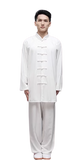 Traditional Martial Art Tai Chi Kung Fu Uniform Suit(U02) Summer Linen Size S-XXL Unisex White