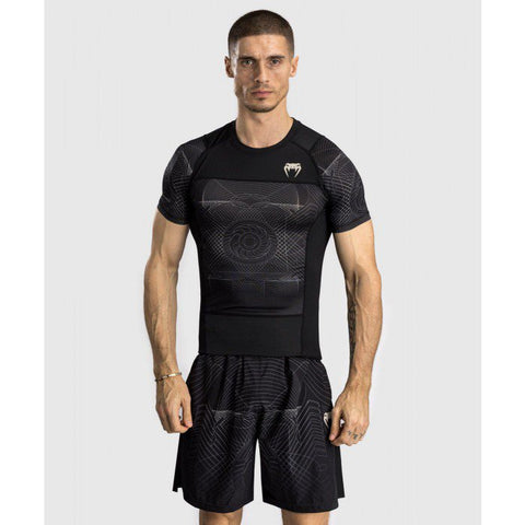 VENUM-05007-001 G-FIT AIR MMA Muay Thai Boxing Rashguard Kompressions-T-Shirt Größe L-XL Schwarz 