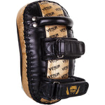 VENUM MUAY THAI BOXING MMA KICK PADS Leather Black Gold