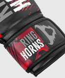 Ringhorns Charger Camo BOXING GLOVES 8-16 oz Black Red