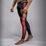 Venum-05252-603 x TEKKEN 8 Marshall Law Spats Size S-XXL Black Red Gold