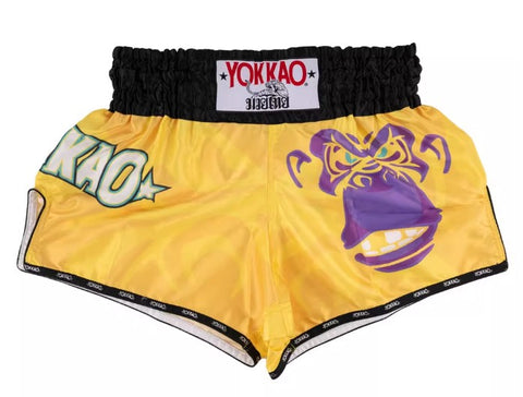 YOKKAO PRIMATE CARBONFIT MUAY THAI MMA BOXING Shorts S-XXL Yellow