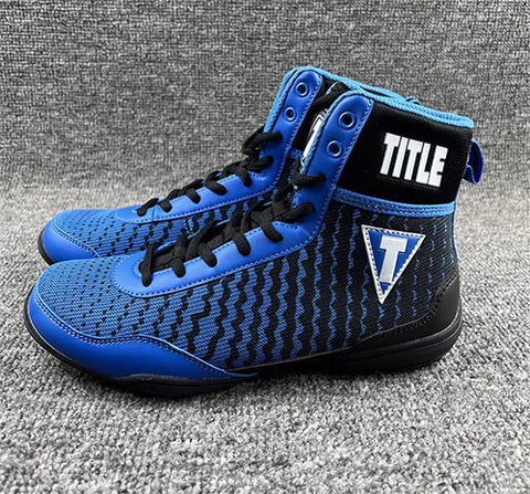 CLEARANCE SALES TITLE Predator II BOXING SHOES BOOTS Eur 37.5-48 Black Blue