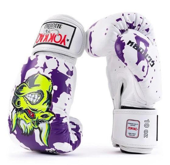 YOKKAO ANGRY BULL MUAY THAI BOXING GLOVES 8-16 oz White – AAGsport