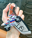 Miniature Racing bikes Motorcycle Pull-Back Toys Keychain Gifts 5 Colours