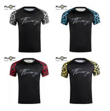 FLUORY RGF11 MMA MUAY THAI BOXING RASHGUARD COMPRESSION T-SHIRT S-XXXL 4 Colours