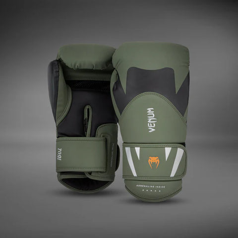 VENUM-05141-200 Challenger 4.0 BOXING GLOVES 8-16 OZ Khaki Black