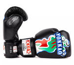 YOKKAO PANTHER MUAY THAI BOXING GLOVES 8-16 oz Black