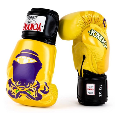 YOKKAO MUAY THAI BOXING GLOVES 8-16 oz Primate Yellow