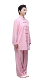 Traditional Martial Art Tai Chi Kung Fu Uniform Suit(U02) Summer Linen Size S-XXL Unisex Pink