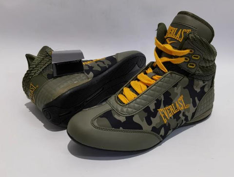 CLEARANCE SALES EVERLAST BOXING SHOES BOOTS LOW TOP Eur 37-39 Camo Green