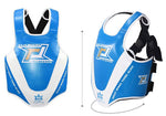 RAJA ELITE LEAGUE MUAY THAI BOXING MMA SPARRING BODY SHIELD PROTECTOR Size S-XL Blue White