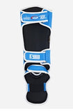 RAJA ELITE LEAGUE MUAY THAI BOXING MMA SPARRING SHIN GUARD PROTECTOR Size S-XL Blue White