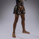 Venum-05378-117 Tiger Kids MUAY THAI BOXING Shorts 8-14 yrs Black Neon Orange