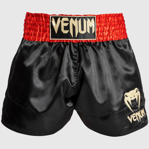 Venum-03813-619 Classic MUAY THAI BOXING Shorts XS-XXL Red/Black/Gold