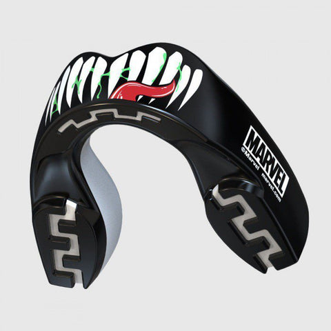 SAFEJAWZ Marvel Venom SPORTS MUAY THAI BOXING MMA SELF-FIT MOUTHGUARD Black Senior Age 12+