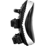 VENUM MUAY THAI BOXING MMA KICK PADS Leather Black White