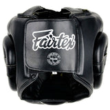 FAIRTEX DIAGONAL VISION HG13 Lace-Up Head MUAY THAI BOXING MMA SPARRING HEADGEAR HEAD GUARD PROTECTOR Leather M-XL Black