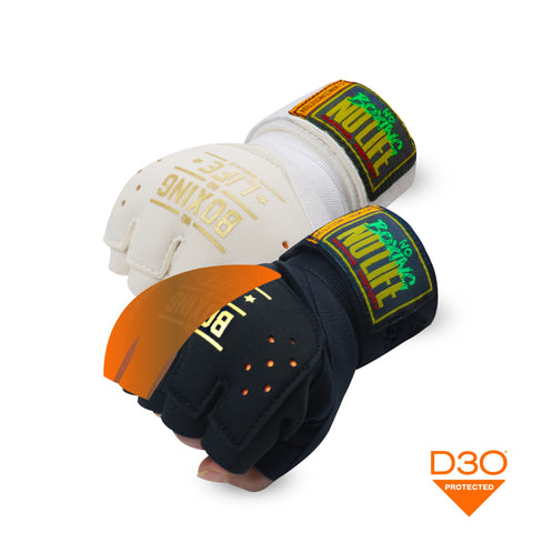NO BOXING NO LIFE D30 PROTECTION QUICK GEL GLOVES HANDWRAPS SIZE M-L 2 Colours