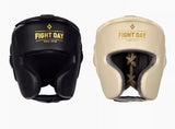 Fight Day FD-HG2 MUAY THAI BOXING MMA SPARRING HEADGEAR HEAD GUARD PROTECTOR Microfiber Size S/M  2 Colours