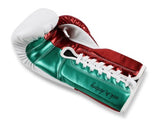 No Boxing No Life BOXHANDSCHUHE SEEK DESTROY zum Schnüren, extra dicke Mikrofaser, 8-16 oz, Metallic 