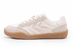 FEIYUE dritte Ausgabe Turnschuhe Segeltuchschuhe Brettschuhe Trend weiße Schuhe 8182 Größe 34-39 Weiblich Jugend Erwachsene 2 Farben Sohle-Rosa / Braun-Gold 