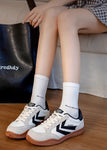 FEIYUE dritte Ausgabe Turnschuhe Segeltuchschuhe Brettschuhe Trend weiße Schuhe 8182 Größe 34-39 Weiblich Jugend Erwachsene 2 Farben Sohle-Rosa / Braun-Gold 