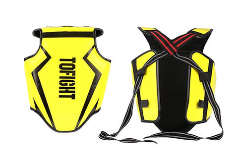 TOFIGHT MUAY THAI BOXING MMA SPARRING BODY SHIELD PROTECTOR JUNIOR Size S / M Yellow