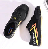 FEIYUE sneakers canvas shoes board shoes trend shoes Size 34-46 Unisex Youth Adult Black