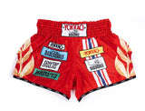 YOKKAO FIRST AT THE RACE CARBONFIT MUAY THAI MMA BOXING Shorts S-XXL Red