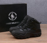 CLEARANCE SALES FREE SOLDIER OUTDOOR TACTICAL MILITARY HIKING SHOES BOOTS Eur 40-46 Black