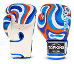 Top King TKBGWT WILD TIGER MUAY THAI BOXHANDSCHUHE, Rindsleder, 8-14 oz, 3 Farben