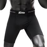 Fairtex GC3 MUAY THAI BOXING MMA Compression Shorts with Athletic Groin Cup Protector XS-XXL