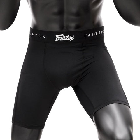 Fairtex MUAY THAI BOXING MMA COMPRESSION PANTS S / XL CP1 Black
