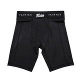 Fairtex GC3 MUAY THAI BOXING MMA Compression Shorts with Athletic Groin Cup Protector XS-XXL