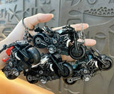 Miniature Sports Cruiser Motorcycle Pull-Back Toys Keychain Gifts 4 Colours